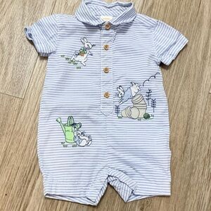Gymboree Peter Rabbit Easter Bunny Romper 100% Cotton Baby 3-6 Months